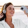 Беспроводные накладные наушники Stereo Light, BT 5.4, 300 мАч, cеребристый, Deppa Беспроводные накладные наушники Stereo Light, BT 5.4, 300 мАч, cеребристый, Deppa