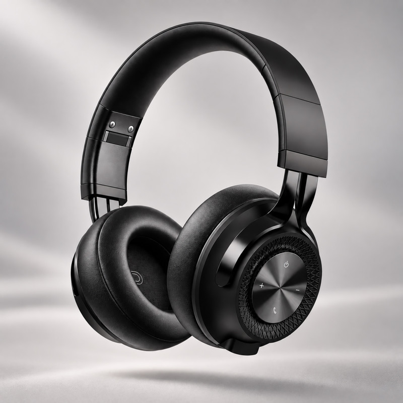 Беспроводные накладные наушники Stereo Style, BT 5.3, 400мАч, черный, Deppa Беспроводные накладные наушники Stereo Style, BT 5.3, 400мАч, черный, Deppa