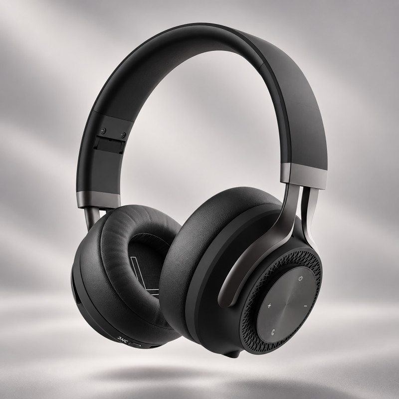 Беспроводные накладные наушники Stereo Style ANC , BT 5.0, ANC, 500мАч, черный, Deppa Беспроводные накладные наушники Stereo Style ANC , BT 5.0, ANC, 500мАч, черный, Deppa