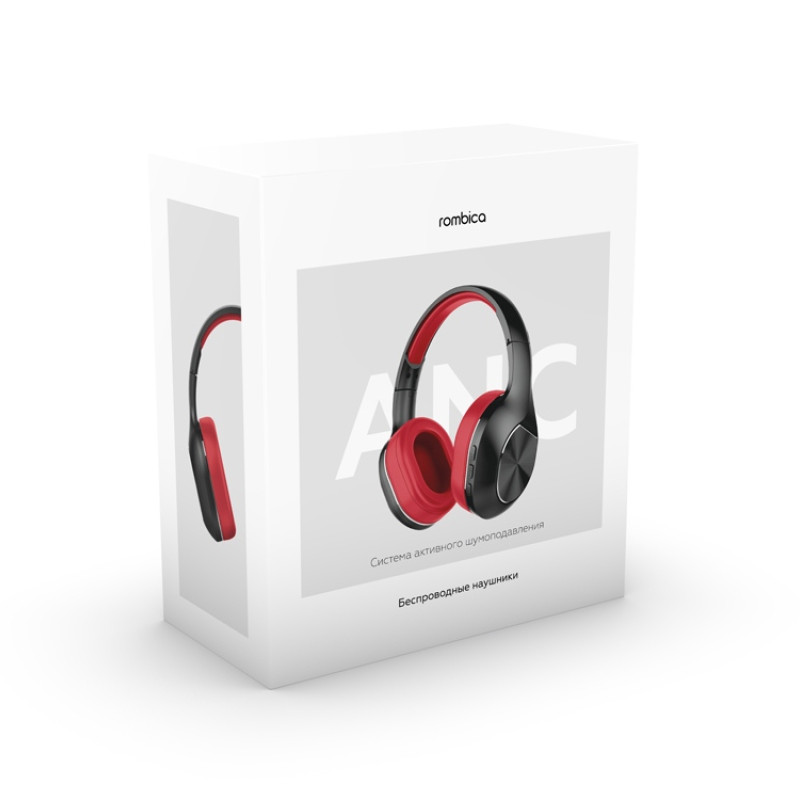 Беспроводные наушники Rombica mySound BH-17 ANC Red (Р)