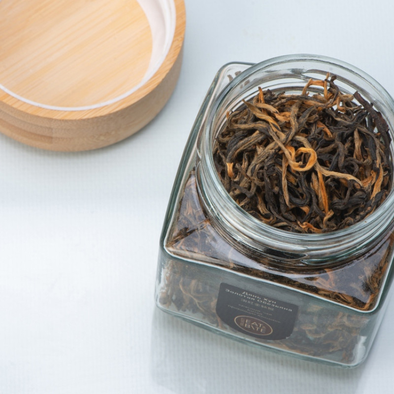 Чай красный, серия "Ceremony", Жянь хун (золотая обезьяна), стеклянная банка