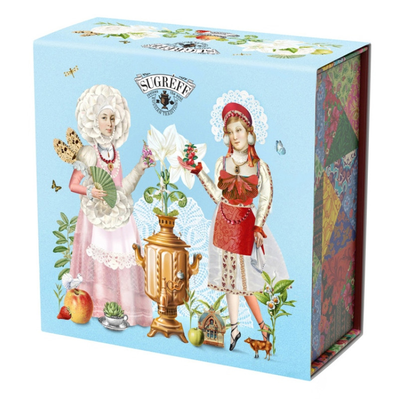 Подарочный набор c купажами чая "Цветущий сад" в подарочной упаковке