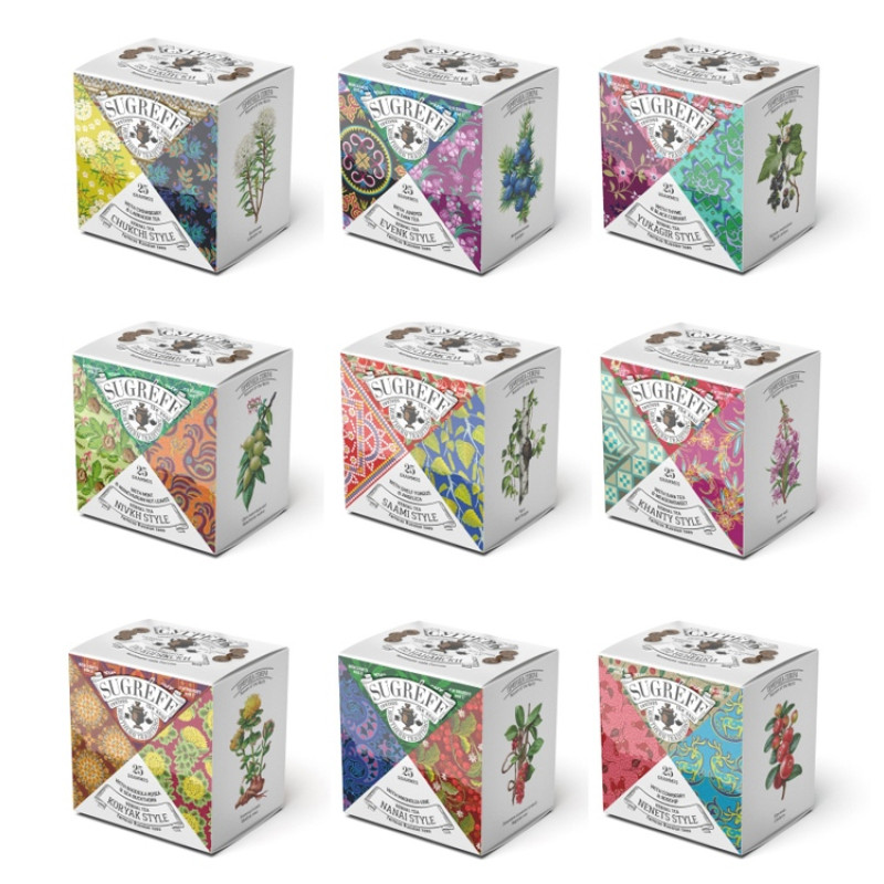 Подарочный набор c чаем "Сокровища Севера" в деревянной шкатулке