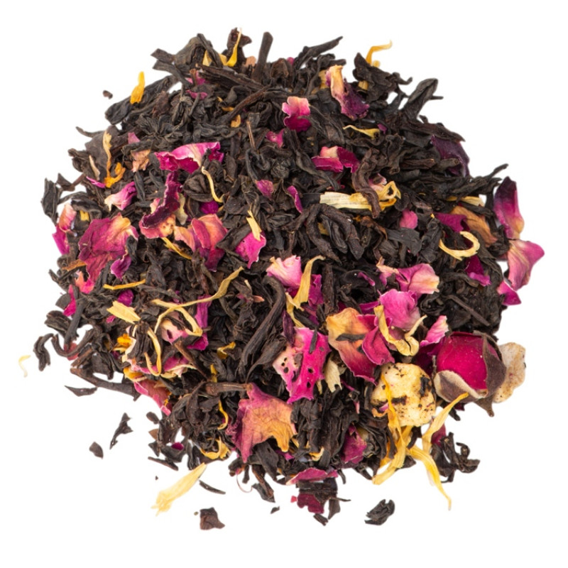 Чай черный, серия "Bouquet", манго-маракуйя, стеклянная банка