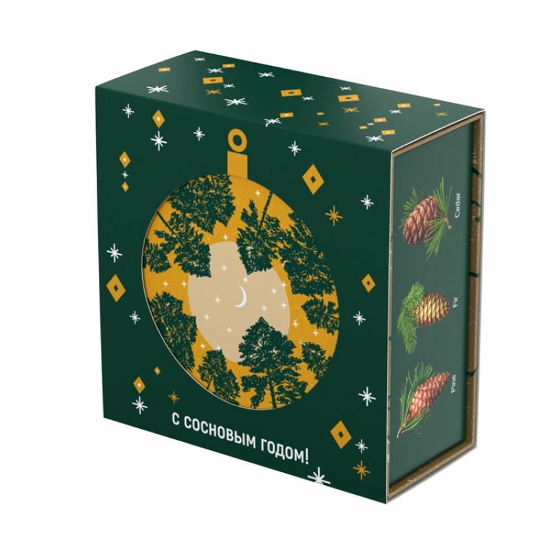 Подарочный набор c чаем "С сосновым годом!"