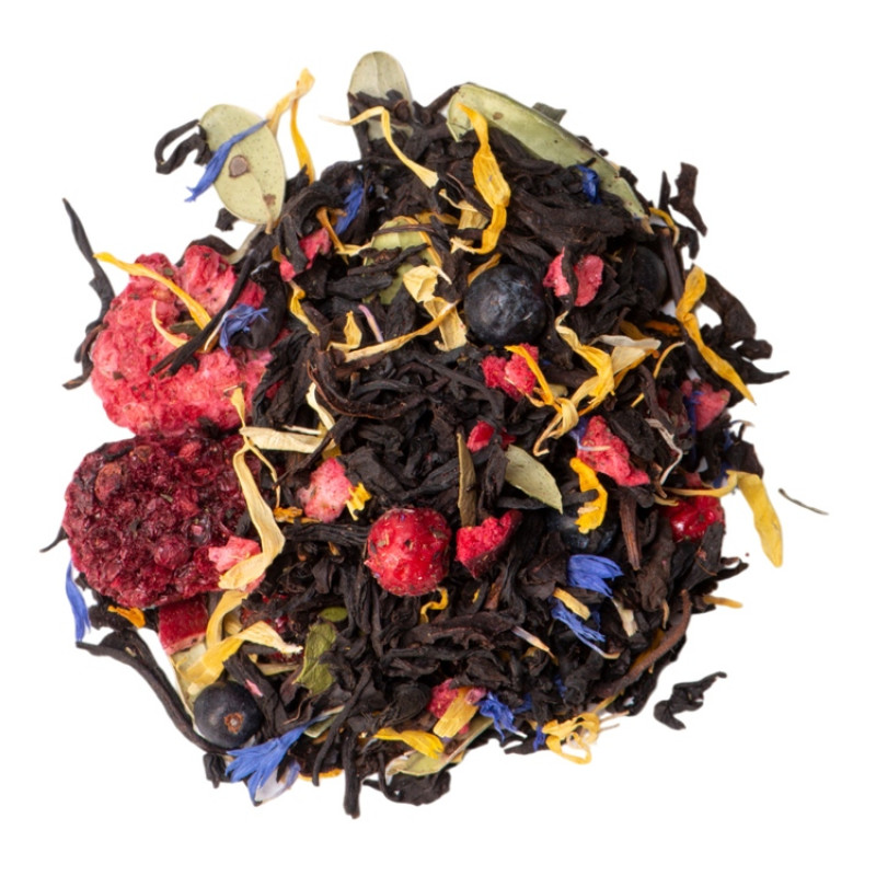 Чай черный, серия "Bouquet", таежный сбор, стеклянная банка