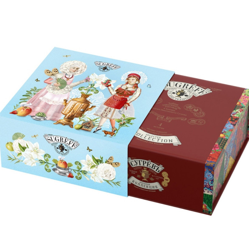 Подарочный набор c купажами чая "Цветущий сад" в подарочной упаковке