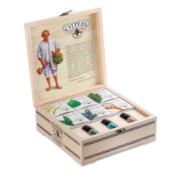 Шкатулка большая Сугревъ "История пара и самовара"