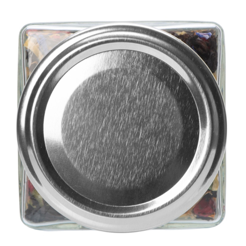 Чай ягодно-травяной, серия "Bouquet", ягодный пирог, стеклянная банка