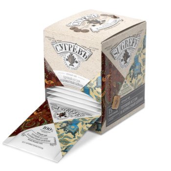 Черный чай Терпкий Ассам и ароматный Цейлон в индивидуальном саше конверте, 15 пакетиков