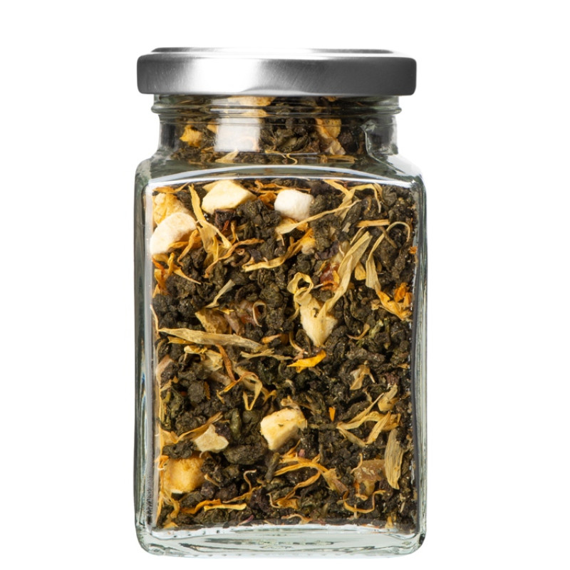 Чай манговый улун, серия "Bouquet", стеклянная банка