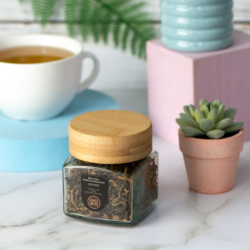 Чай красный, серия "Ceremony", Жянь хун (золотая обезьяна), стеклянная банка