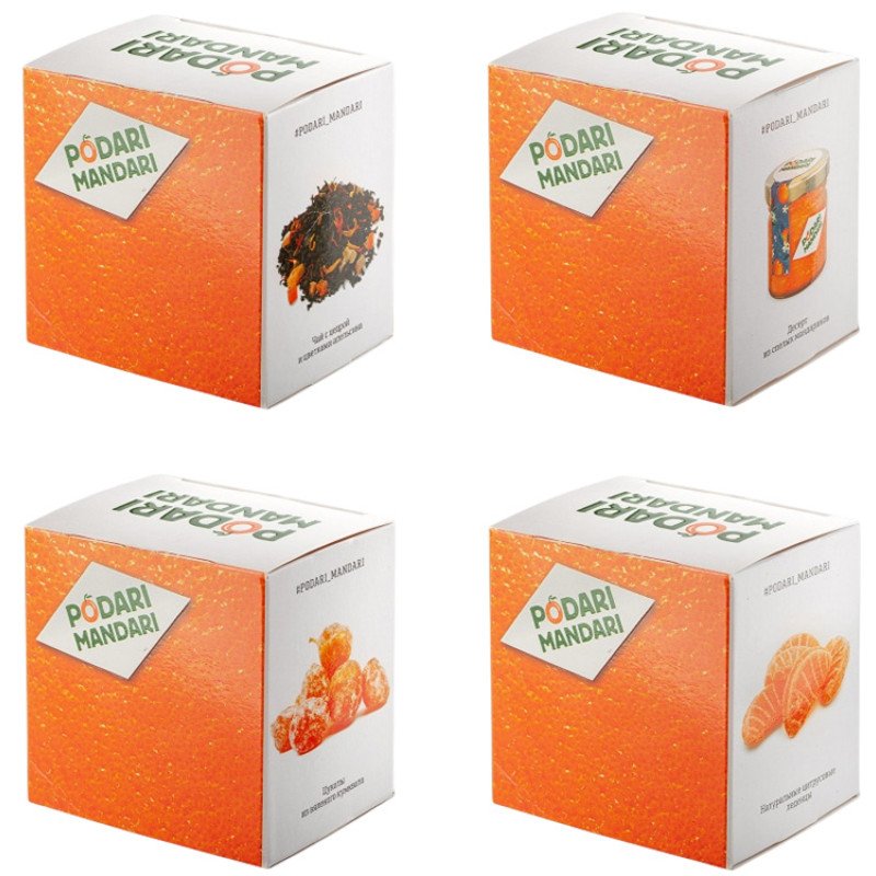 Подарочный набор с чаем и сладостями "ПодариМандари"