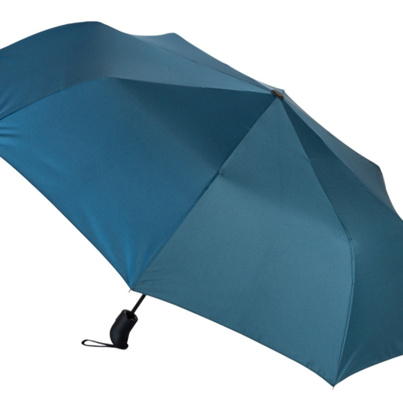 Подарочный набор с зонтом и термобутылкой в шопере, синий