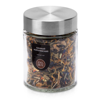 Чай черный, серия "Essence",  банный королевский, стеклянная банка