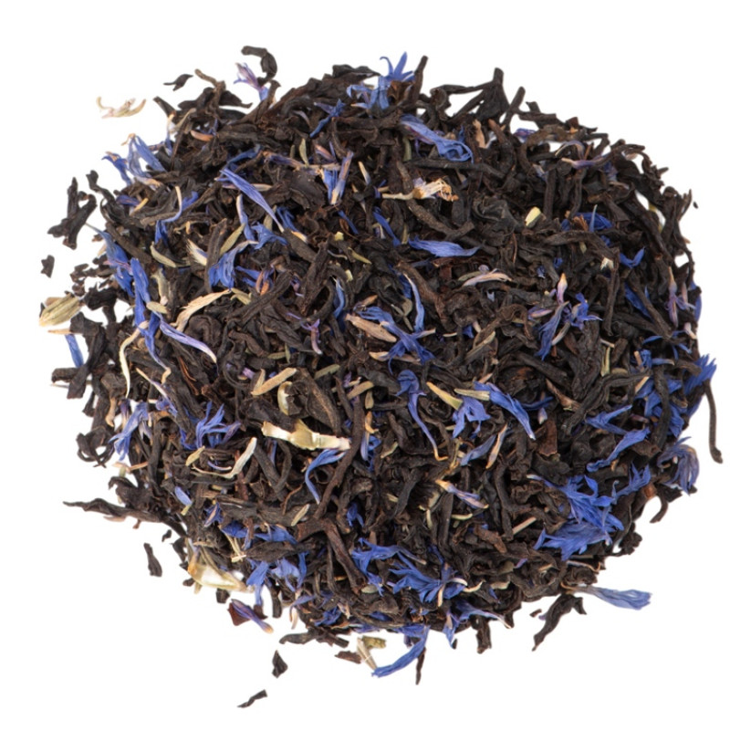 Чай черный, серия "Essence", с чабрецом и лепестками василька, стеклянная банка