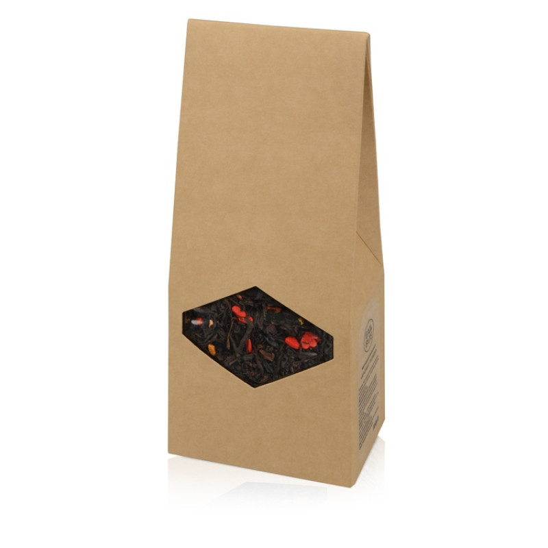 Подарочный набор с зонтом и термобутылкой в шопере, синий