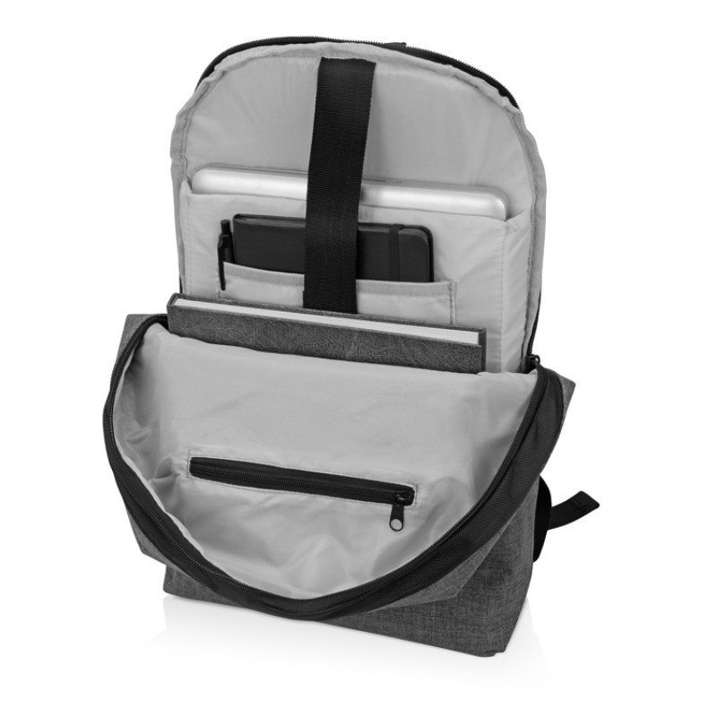 Рюкзак Planar с отделением для ноутбука 15.6", серый/черный