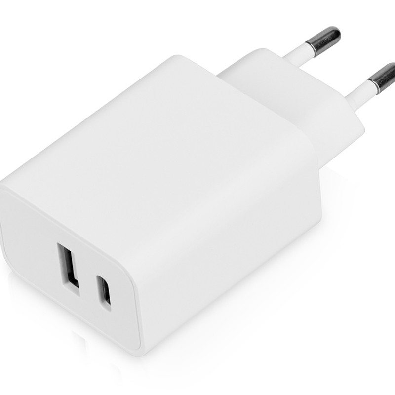 Сетевое зарядное устройство c выходами USB-A и USB-C «Recharger», 10 Вт, белый