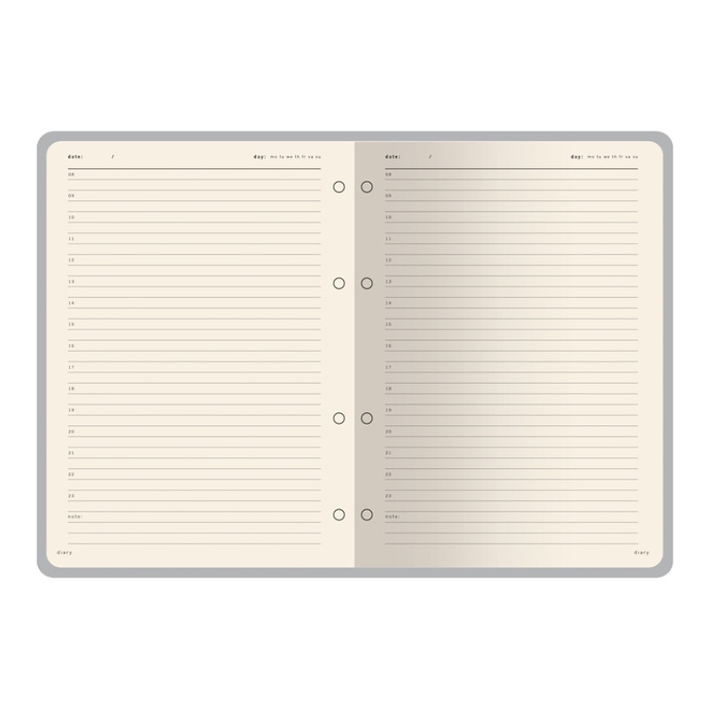 Ежедневник недатированный B5 "Toscana", серый