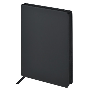 Ежедневник А5 "Megapolis Color New" soft-touch, черный