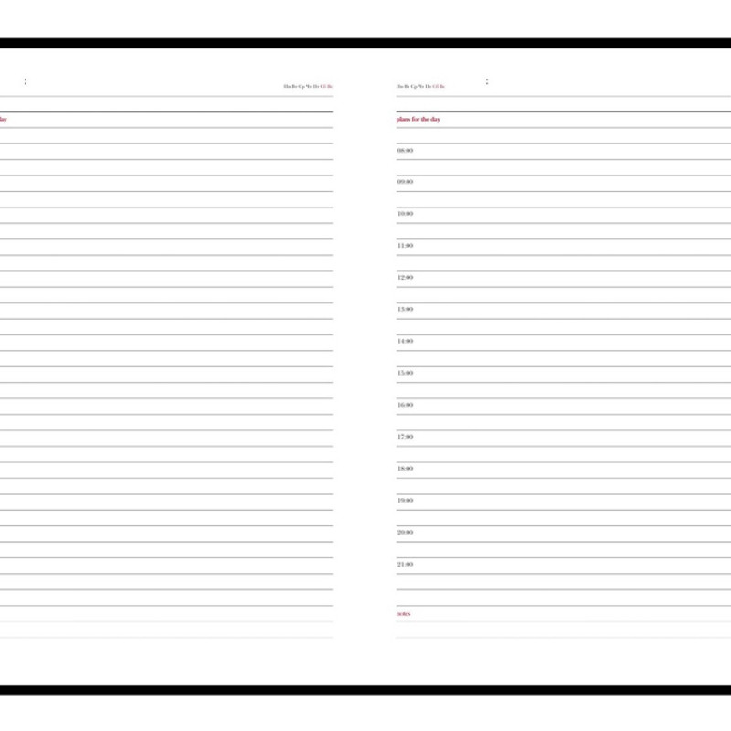 Ежедневник недатированный А5 "Sidney Nebraska", черный (белый обрез)