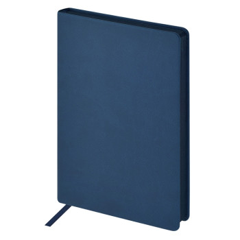 Ежедневник А5 "Megapolis Color New" soft-touch, темно-синий