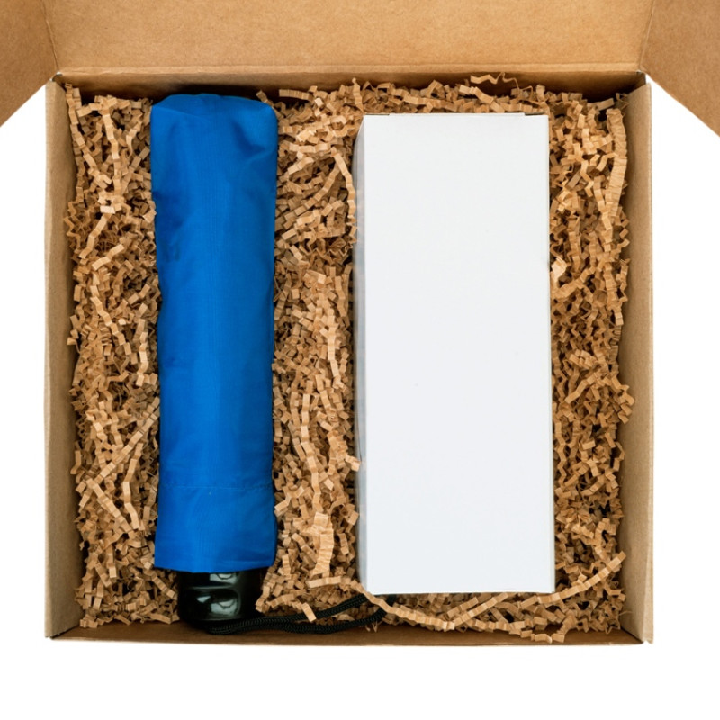 Подарочный набор «On the go» с термокружкой и зонтом Подарочный набор «On the go» с термокружкой и зонтом