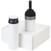 Подарочный набор с колонкой и термосом «Black&White», белый/черный