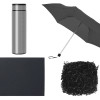 Подарочный набор с зонтом и термосом, серый