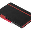 Бизнес блокнот "Bossy" с ручкой, черный и красный