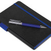 Бизнес блокнот "Bossy" с ручкой, черный и синий