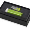 Подарочный набор Flashbank с флешкой и зарядным устройством, зеленый