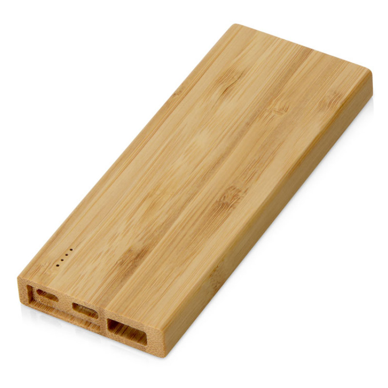 Подарочный набор с БЗУ и внешним аккумулятором «Bamboo Set», натуральный