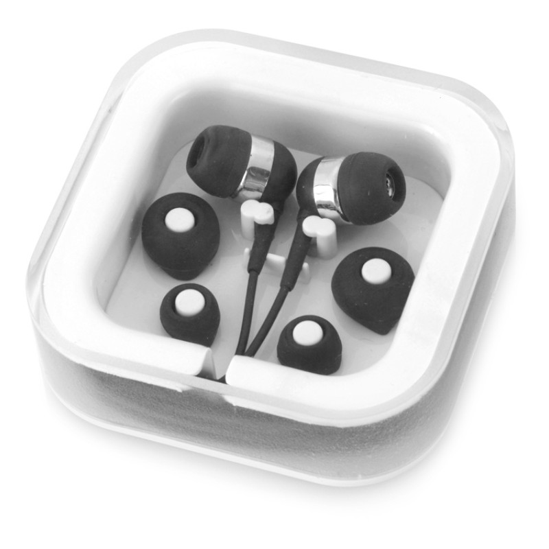 Подарочный набор Non-stop music с наушниками и зарядным устройством, черный