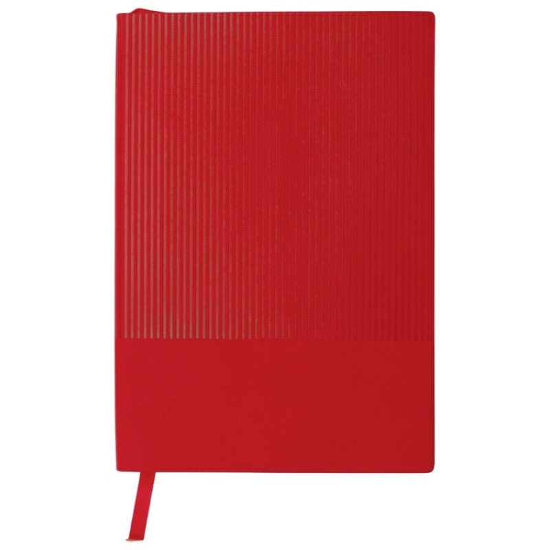 Набор блокнот в гибкой обложке А5 и металлическая шариковая ручка "Nabokov", красный