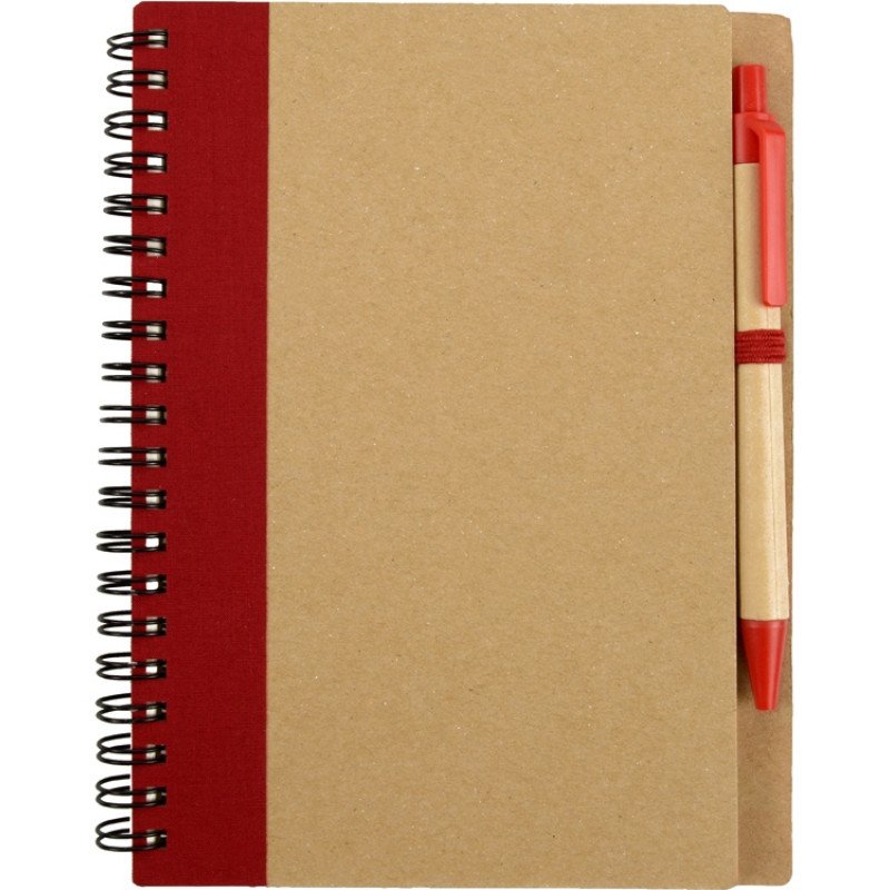 Подарочный набор Essentials с флешкой и блокнотом А5 с ручкой, красный