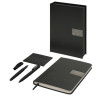 Подарочный набор "Goethe" с блокнотом А5, 2-мя ручками и картхолдером, черный
