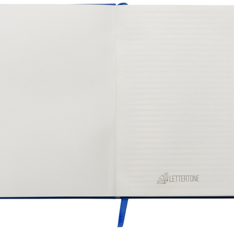 Набор блокнот в гибкой обложке А5 и металлическая шариковая ручка "Nabokov", синий