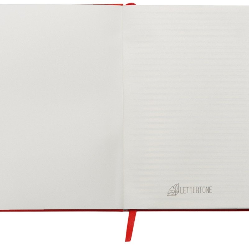 Набор блокнот в гибкой обложке А5 и металлическая шариковая ручка "Nabokov", красный