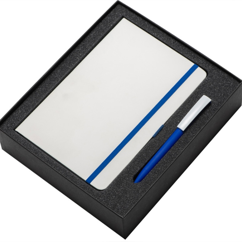 Подарочный набор «Jacque» 2.0. с ручкой и блокнотом, синий