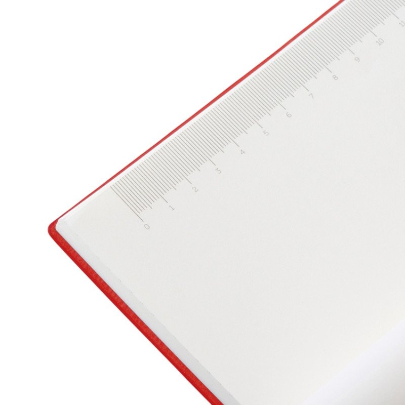 Набор блокнот в гибкой обложке А5 и металлическая шариковая ручка "Nabokov", красный