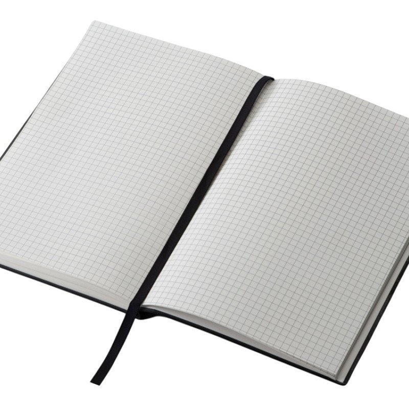 Набор блокнот в гибкой обложке А5 и металлическая шариковая ручка "Nabokov", черный