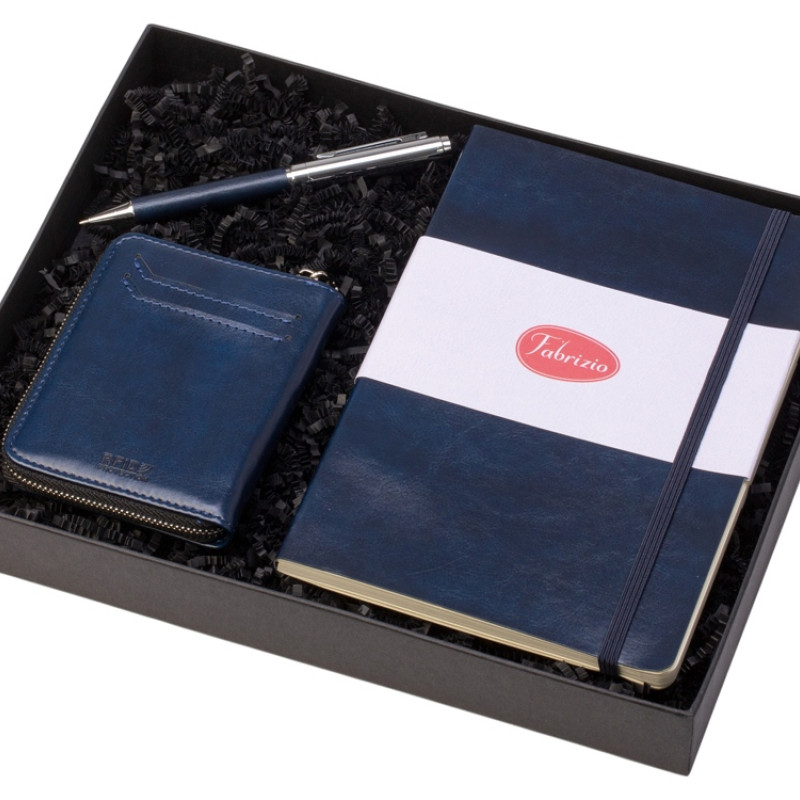 Подарочный набор "Fabrizio Small", темно-синий