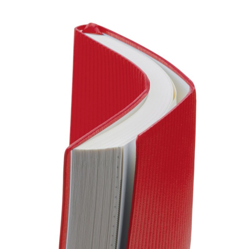 Набор блокнот в гибкой обложке А5 и металлическая шариковая ручка "Nabokov", красный