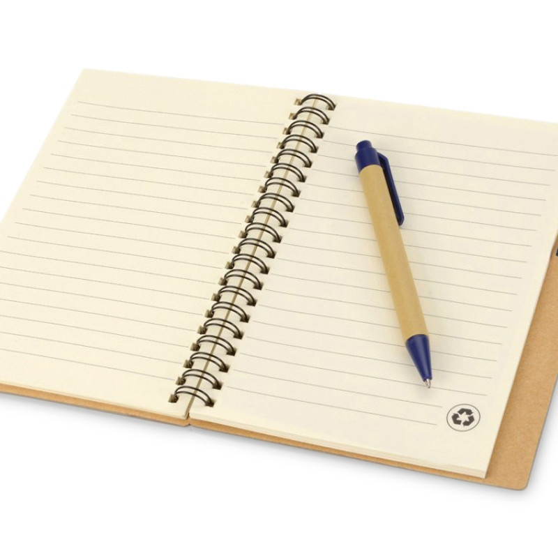 Подарочный набор Essentials с флешкой и блокнотом А5 с ручкой, синий