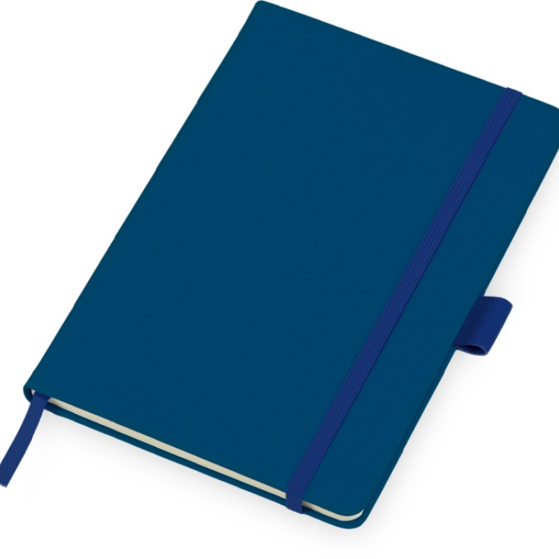 Подарочный набор Vision Pro soft-touch с ручкой и блокнотом А5, синий