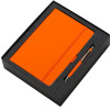 Подарочный набор Vision Pro soft-touch с ручкой и блокнотом А5, оранжевый