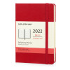 Ежедневник Moleskine Classic (2022), Pocket (9х14), красный, твердая обложка
