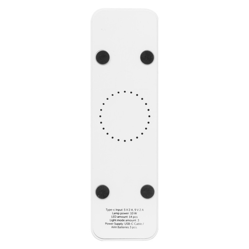 Складывающаяся LED лампа с беспроводной зарядкой «Lightfold», белый